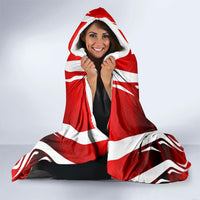 Custom Canada Soccer Player Hooded Blanket Go Canada Maple Leaf