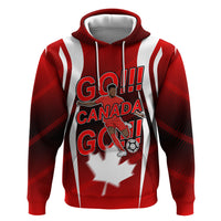 Custom Canada Soccer Player Hoodie Go Canada Maple Leaf
