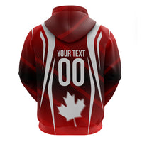 Custom Canada Soccer Player Hoodie Go Canada Maple Leaf