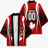Custom Canada Soccer Player Kimono Go Canada Maple Leaf