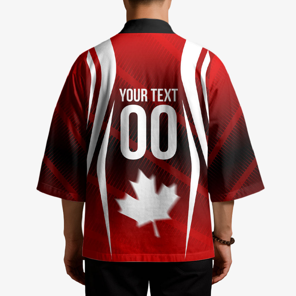 Custom Canada Soccer Player Kimono Go Canada Maple Leaf