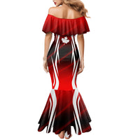 Custom Canada Soccer Player Mermaid Dress Go Canada Maple Leaf