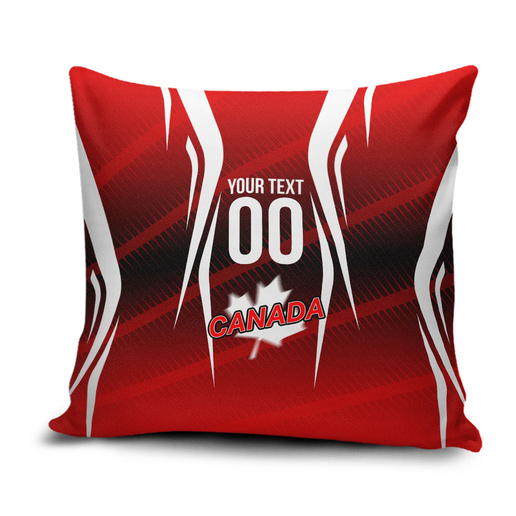 Custom Canada Soccer Player Pillow Cover Go Canada Maple Leaf