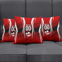 Custom Canada Soccer Player Pillow Cover Go Canada Maple Leaf