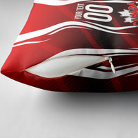 Custom Canada Soccer Player Pillow Cover Go Canada Maple Leaf