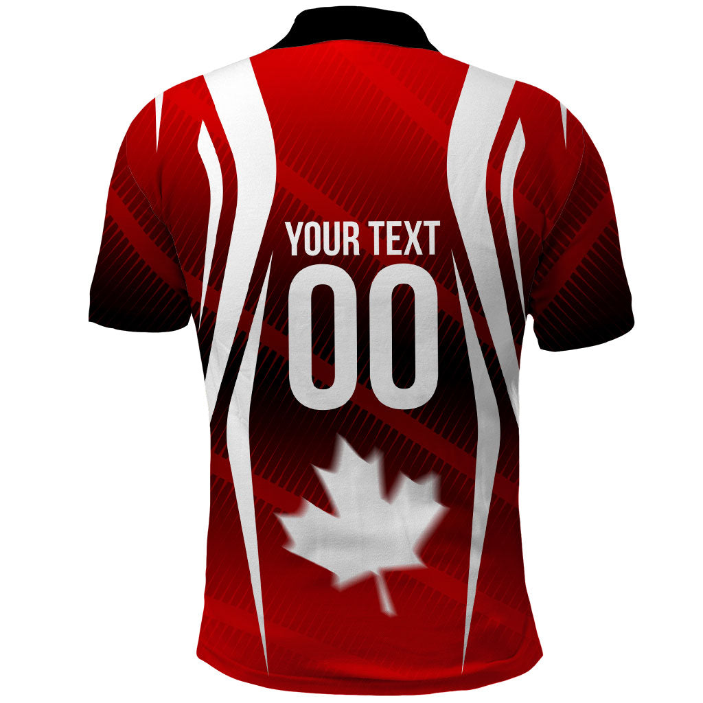 Custom Canada Soccer Player Polo Shirt Go Canada Maple Leaf