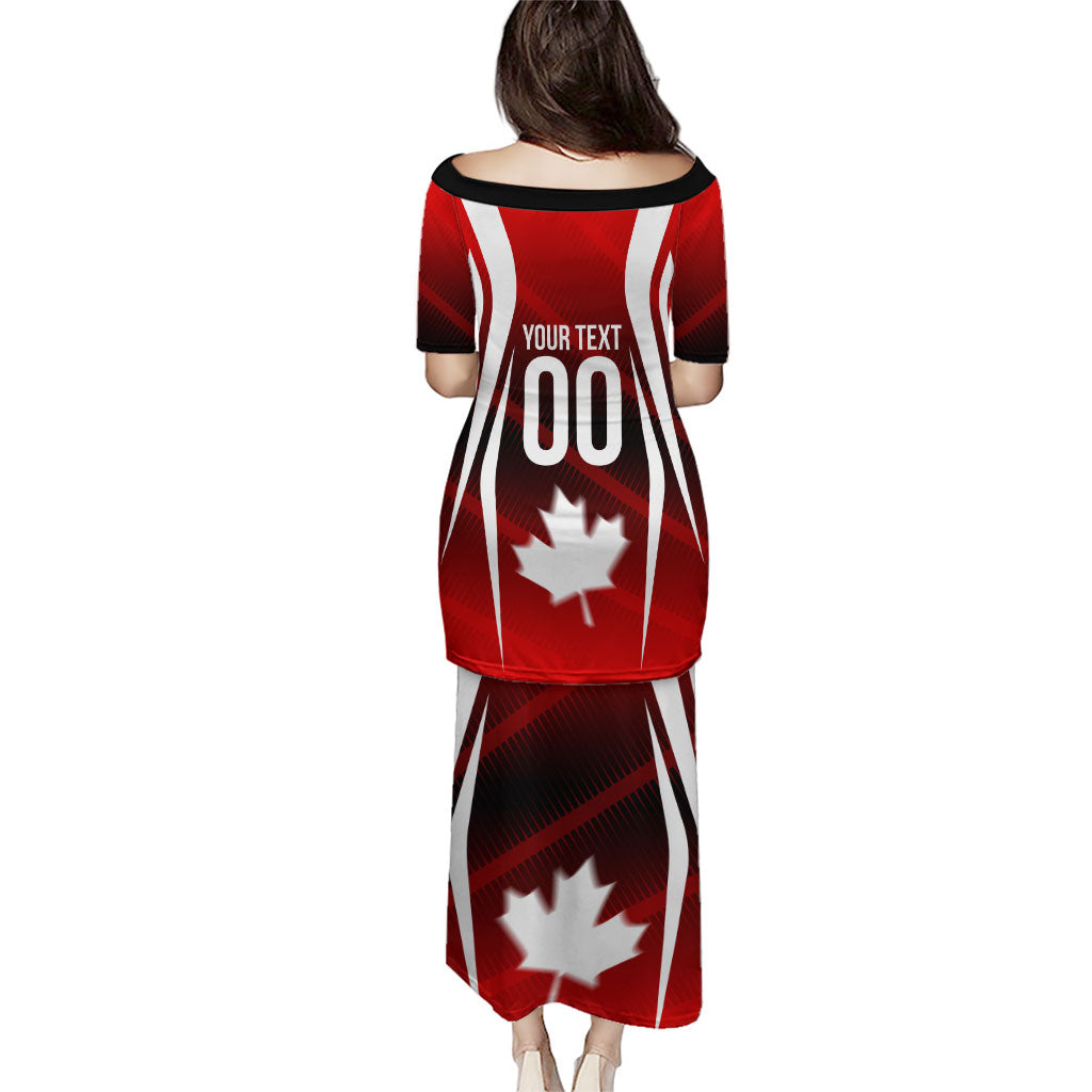 Custom Canada Soccer Player Puletasi Go Canada Maple Leaf