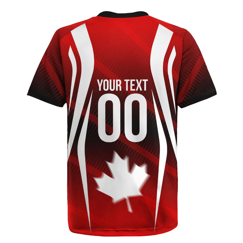 Custom Canada Soccer Player Rugby Jersey Go Canada Maple Leaf