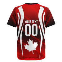 Custom Canada Soccer Player Rugby Jersey Go Canada Maple Leaf