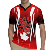 Custom Canada Soccer Player Rugby Jersey Go Canada Maple Leaf