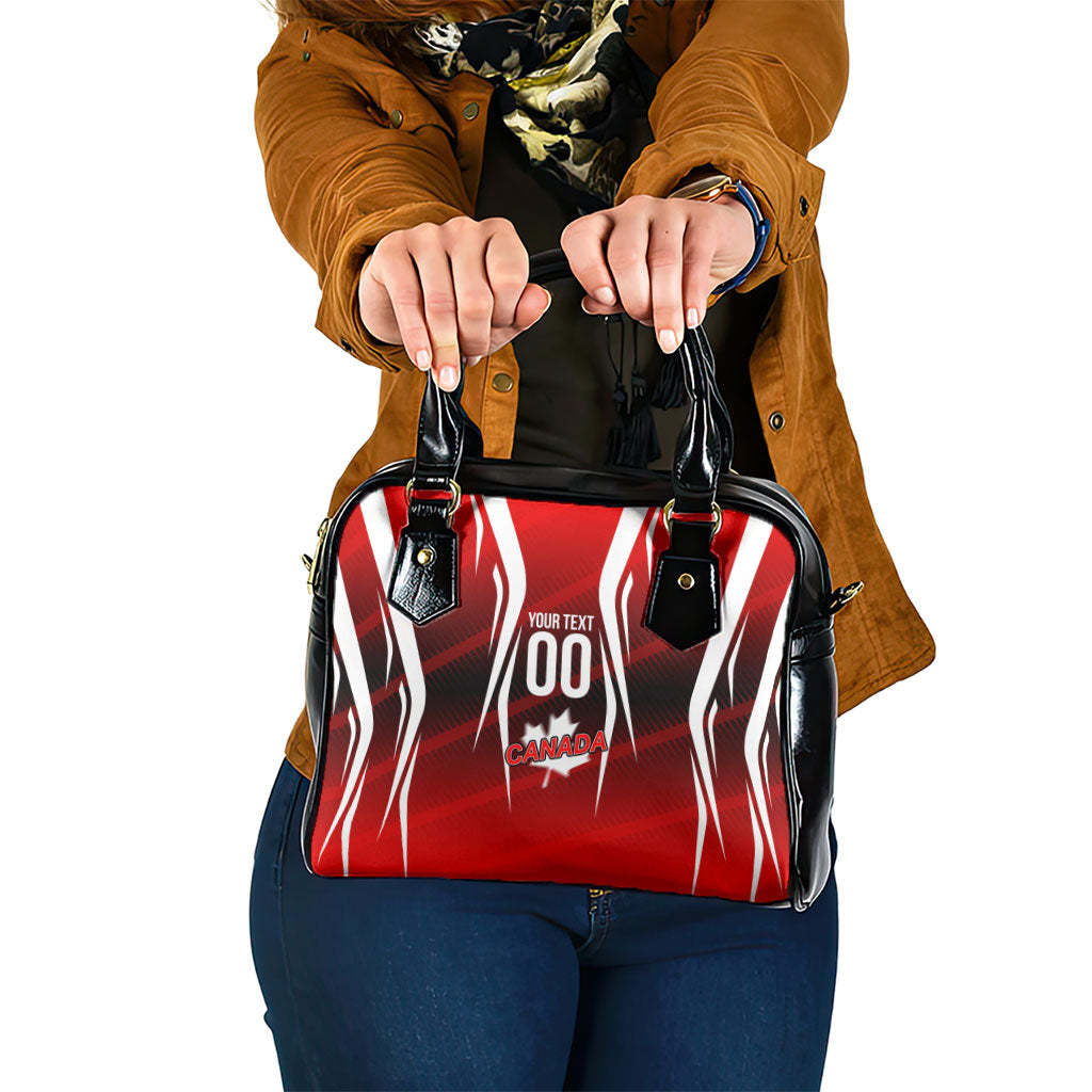 Custom Canada Soccer Player Shoulder Handbag Go Canada Maple Leaf