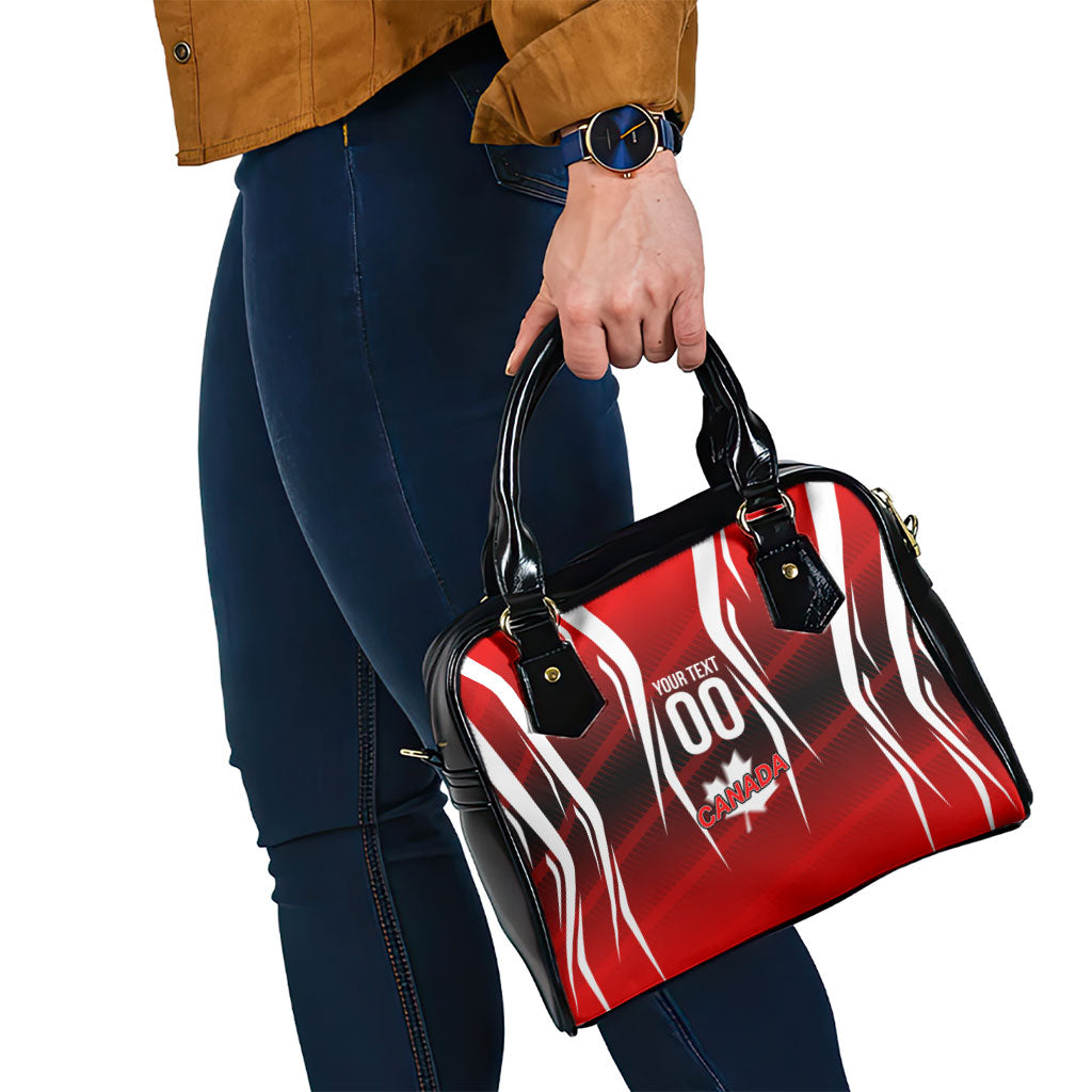 Custom Canada Soccer Player Shoulder Handbag Go Canada Maple Leaf