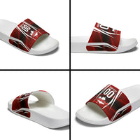 Custom Canada Soccer Player Slide Sandals Go Canada Maple Leaf