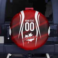 Custom Canada Soccer Player Spare Tire Cover Go Canada Maple Leaf