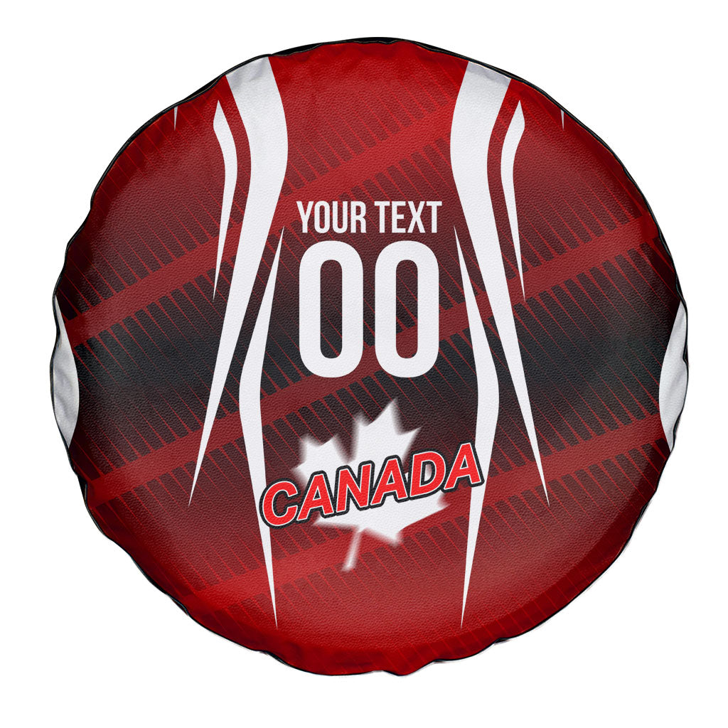 Custom Canada Soccer Player Spare Tire Cover Go Canada Maple Leaf