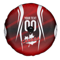 Custom Canada Soccer Player Spare Tire Cover Go Canada Maple Leaf