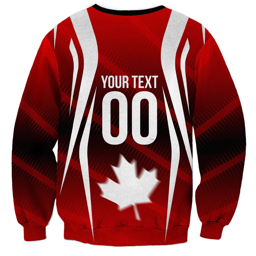 Custom Canada Soccer Player Sweatshirt Go Canada Maple Leaf