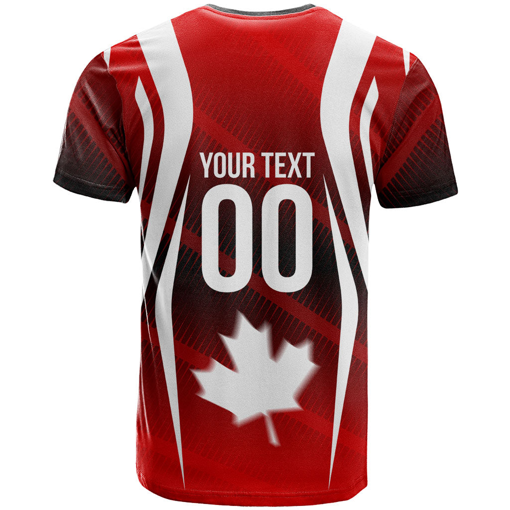 Custom Canada Soccer Player T Shirt Go Canada Maple Leaf