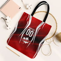 Custom Canada Soccer Player Tote Bag Go Canada Maple Leaf