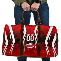 Custom Canada Soccer Player Travel Bag Go Canada Maple Leaf