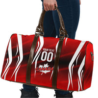 Custom Canada Soccer Player Travel Bag Go Canada Maple Leaf