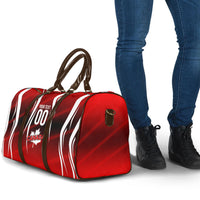 Custom Canada Soccer Player Travel Bag Go Canada Maple Leaf