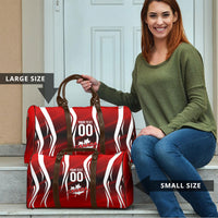 Custom Canada Soccer Player Travel Bag Go Canada Maple Leaf