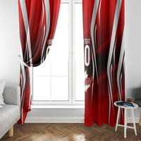 Custom Canada Soccer Player Window Curtain Go Canada Maple Leaf