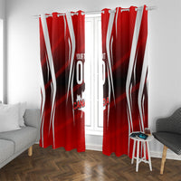 Custom Canada Soccer Player Window Curtain Go Canada Maple Leaf