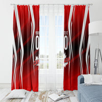 Custom Canada Soccer Player Window Curtain Go Canada Maple Leaf