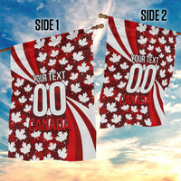 Personalized Canada Football Garden Flag Maple Leaf Pattern - Moose Soccer Mascot