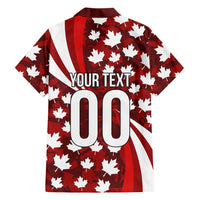 Personalized Canada Football Hawaiian Shirt Maple Leaf Pattern - Moose Soccer Mascot
