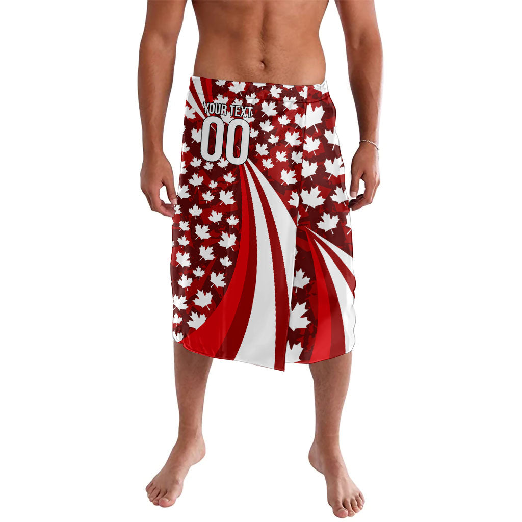Personalized Canada Football Lavalava Maple Leaf Pattern - Moose Soccer Mascot