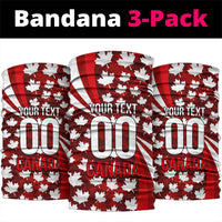 Personalized Canada Football Neck Gaiter Maple Leaf Pattern - Moose Soccer Mascot