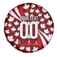 Personalized Canada Football Spare Tire Cover Maple Leaf Pattern - Moose Soccer Mascot