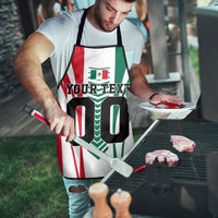Personalized Mexico Football Apron Mexican Flag Jaguar Mascot Soccer Ball