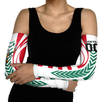Personalized Mexico Football Arm Sleeves Mexican Flag Jaguar Mascot Soccer Ball