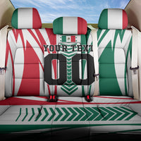 Personalized Mexico Football Back Car Seat Cover Mexican Flag Jaguar Mascot Soccer Ball