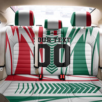 Personalized Mexico Football Back Car Seat Cover Mexican Flag Jaguar Mascot Soccer Ball