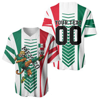 Personalized Mexico Football Baseball Jersey Mexican Flag Jaguar Mascot Soccer Ball
