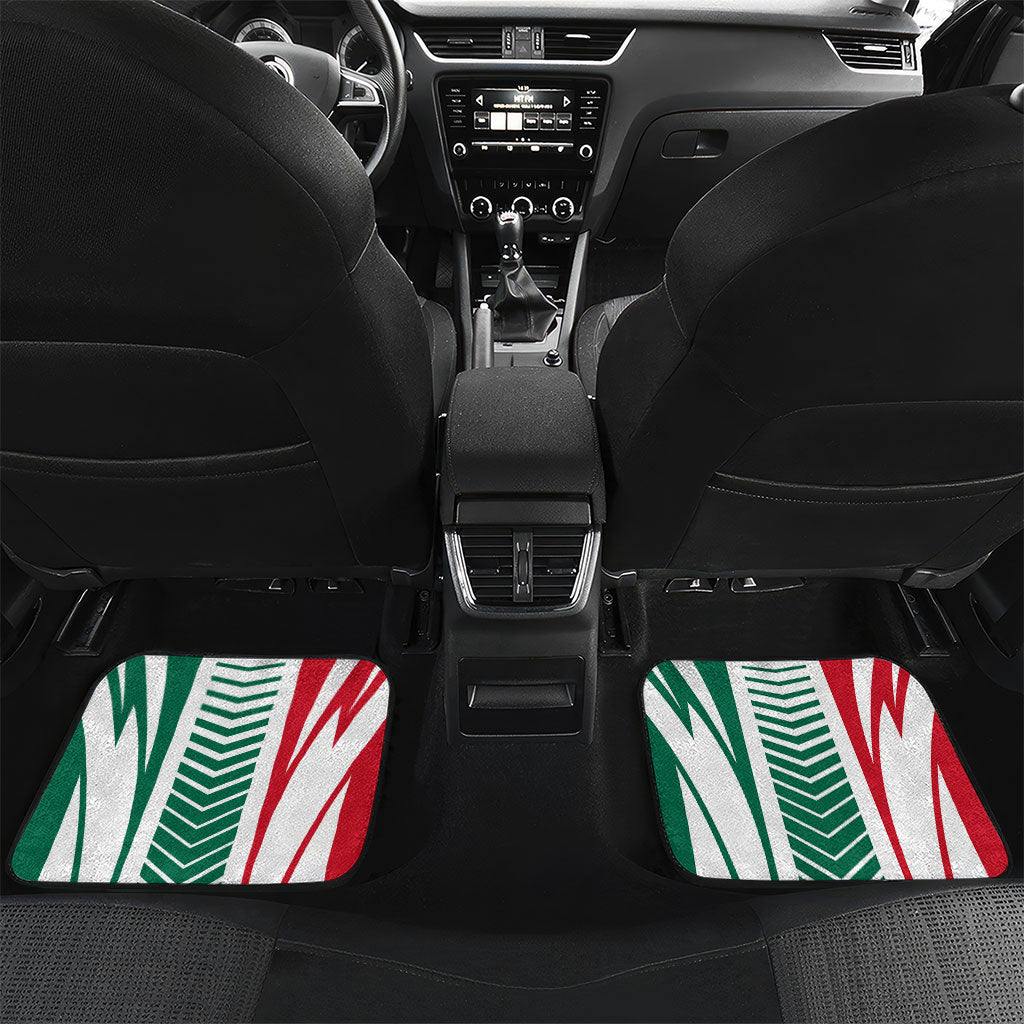 Personalized Mexico Football Car Mats Mexican Flag Jaguar Mascot Soccer Ball