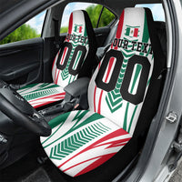 Personalized Mexico Football Car Seat Cover Mexican Flag Jaguar Mascot Soccer Ball