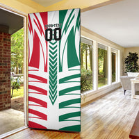 Personalized Mexico Football Door Cover Mexican Flag Jaguar Mascot Soccer Ball