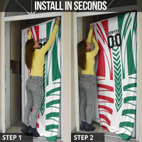 Personalized Mexico Football Door Cover Mexican Flag Jaguar Mascot Soccer Ball