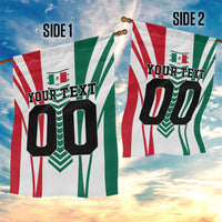 Personalized Mexico Football Garden Flag Mexican Flag Jaguar Mascot Soccer Ball