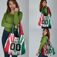 Personalized Mexico Football Grocery Bag Mexican Flag Jaguar Mascot Soccer Ball