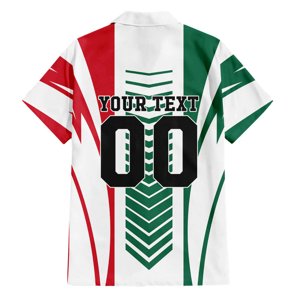 Personalized Mexico Football Hawaiian Shirt Mexican Flag Jaguar Mascot Soccer Ball
