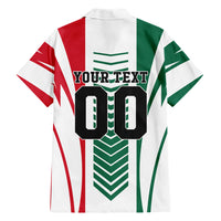 Personalized Mexico Football Hawaiian Shirt Mexican Flag Jaguar Mascot Soccer Ball