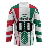 Personalized Mexico Football Hockey Jersey Mexican Flag Jaguar Mascot Soccer Ball