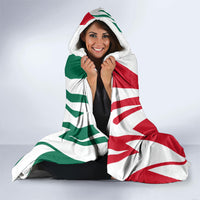 Personalized Mexico Football Hooded Blanket Mexican Flag Jaguar Mascot Soccer Ball